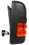 AutoShack KAPFO1320342PR Pair of 2 Left Driver and Right Passenger Power Black Textured Heated Manual Folding Towing Side View Mirrors Replacement for 2003-2016 Ford F-250 Super Duty 5.4L 6.0L 6.2L