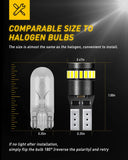 AUXITO 194 LED Light Bulb 6000K White 168 2825 W5W T10 Wedge 24-SMD 3014 Chipsets LED Replacement Bulbs Error Free for Car Dome Map Door Courtesy License Plate Lights, Pack of 10