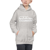 Official Club Front Logo Kids Hoodie - White Ink