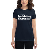 Official Club Front Logo Women's T-shirt - White Ink