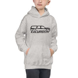 Official Club Front Logo Kids Hoodie - Black Ink