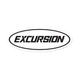 Excursion Text Oval Sticker
