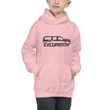 Official Club Front Logo Kids Hoodie - Black Ink