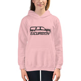 Official Club Front Logo Kids Hoodie - Black Ink