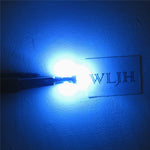 WLJH 6pcs Ice Blue 3/8" Twist Socket T5 Led Bulb Wedge 37 2721 74 3-SMD 3030 LED Dashboard Instrument Cluster Panel Indicator Dash Lights Bulb,Plug and Play
