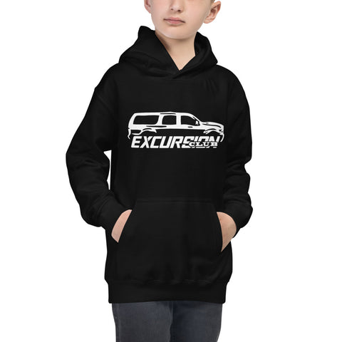 Official Club Front Logo Kids Hoodie - White Ink