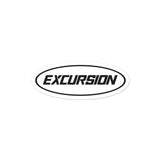 Excursion Text Oval Sticker